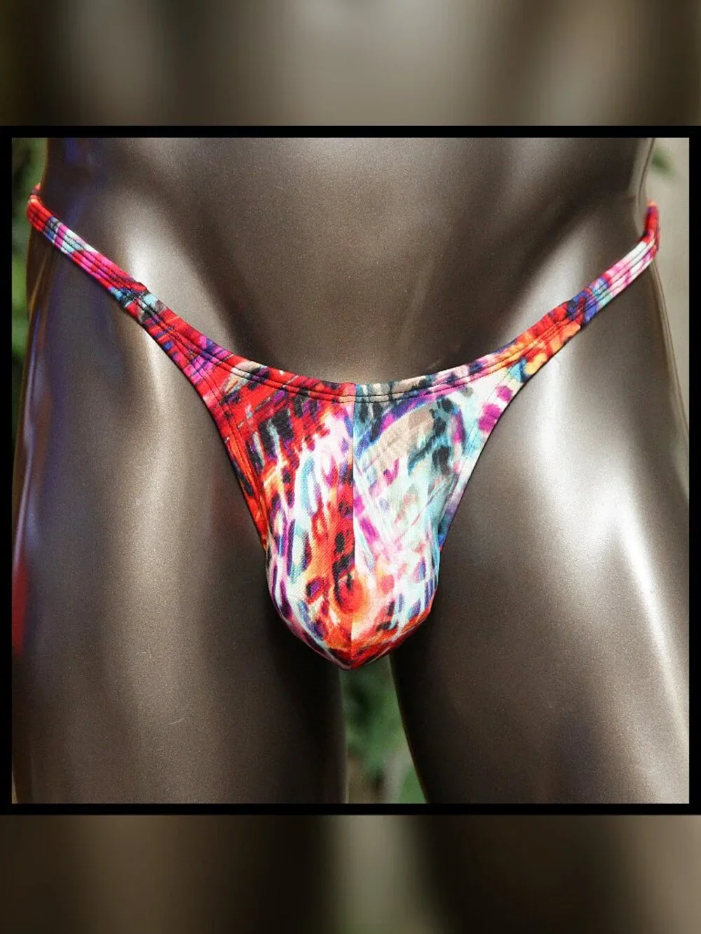 Mens Colorful LowRise PushOut thinsides thong Handmade